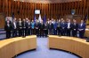Members of the Collegiums of both Houses of the Parliamentary Assembly of Bosnia and Herzegovina, alongside representatives of the PABiH Delegation to the NATO Parliamentary Assembly and the Joint Committee on Defence and Security of BiH, met with the visiting NATO PA Delegation